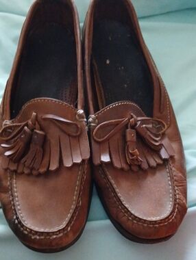 Steven By Steve Madden Brown Leather Tassel Loafers